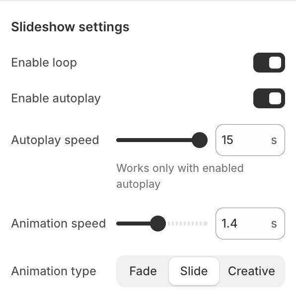 slideshow-settings