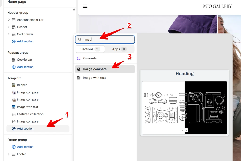 add image compare
