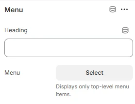footer block menu