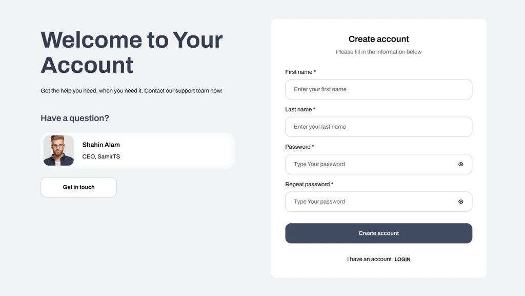 Register template