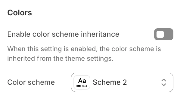 Article template colors