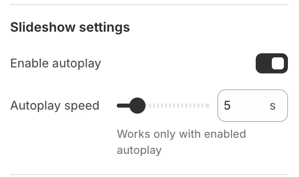 autoplay setting