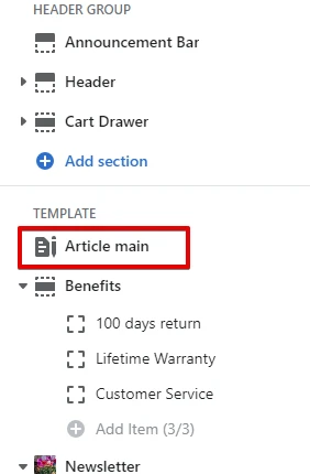 Article template (Adding)