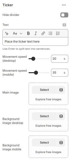 ticker-settings