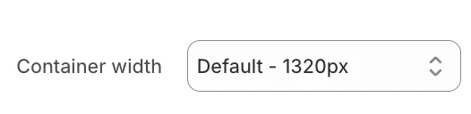 Layout settings