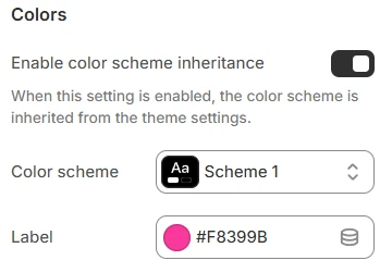 Store telling colors