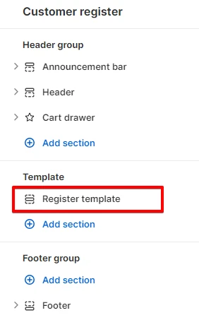 Adding a Section