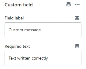 custom field