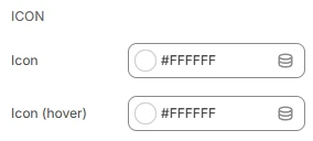 header settings color icon