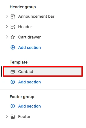 Adding a Section