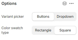PDP block options