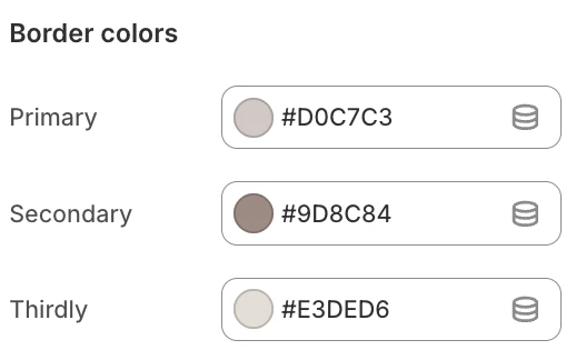 Border colors