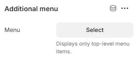 footer block additional menu