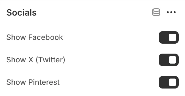set socials