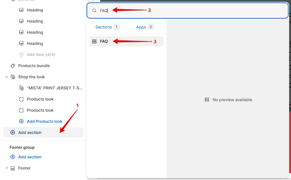 Adding a Section