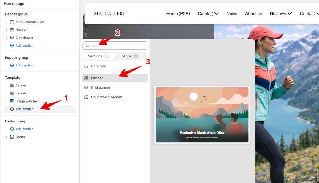add banner
