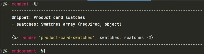 Snippet: product-card-swatches.liquid