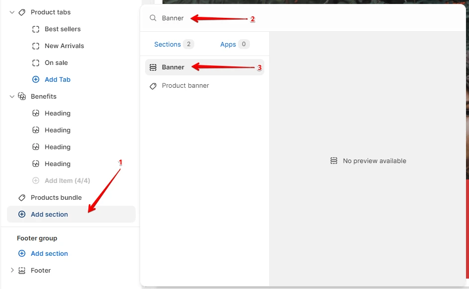 Adding a Section