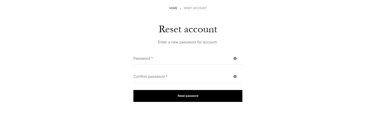 reset account