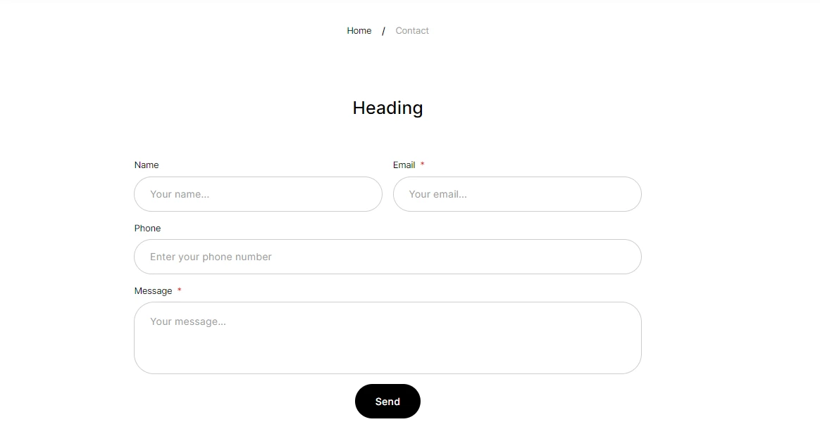 contact us view
