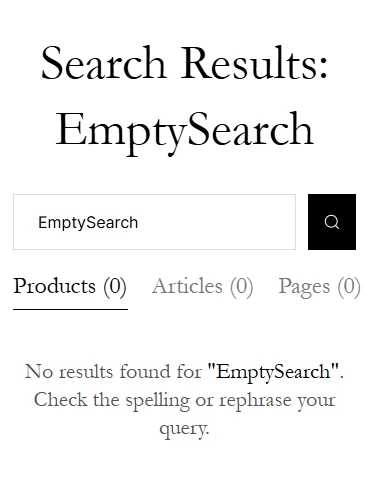 search empty mobile