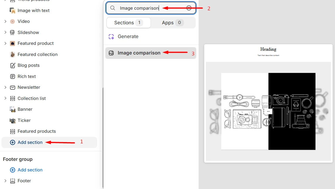 adding image comparison