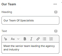 Our team general