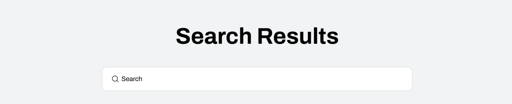 search results