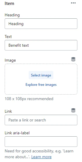 Benefits (Block item)