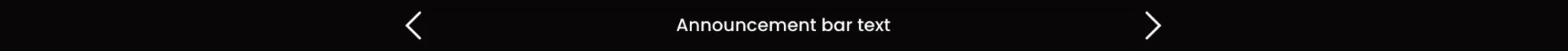 announcement bar slideshow