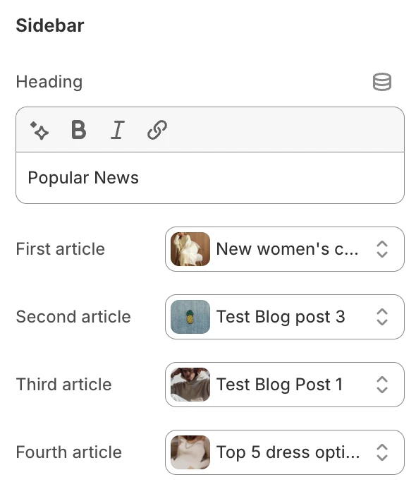 sidebar