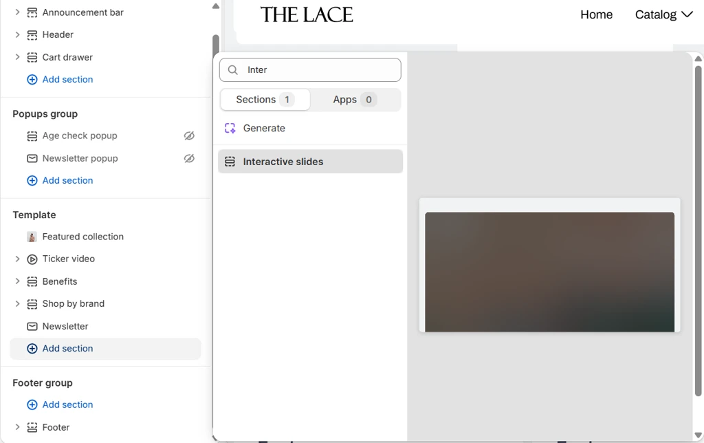 add Interactive slides