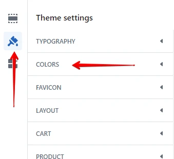Colors settings.