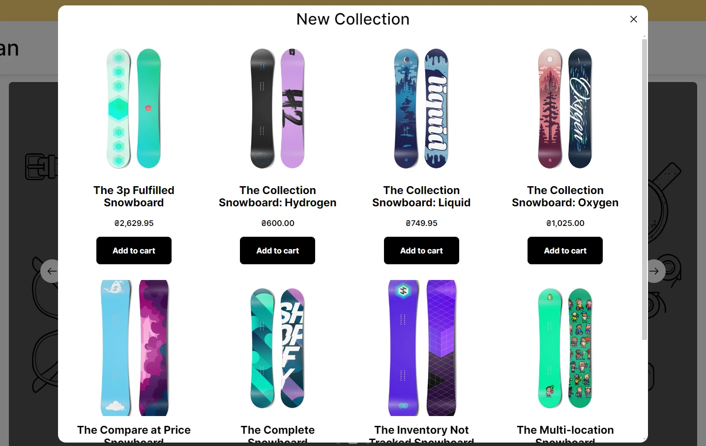 promo banner product list