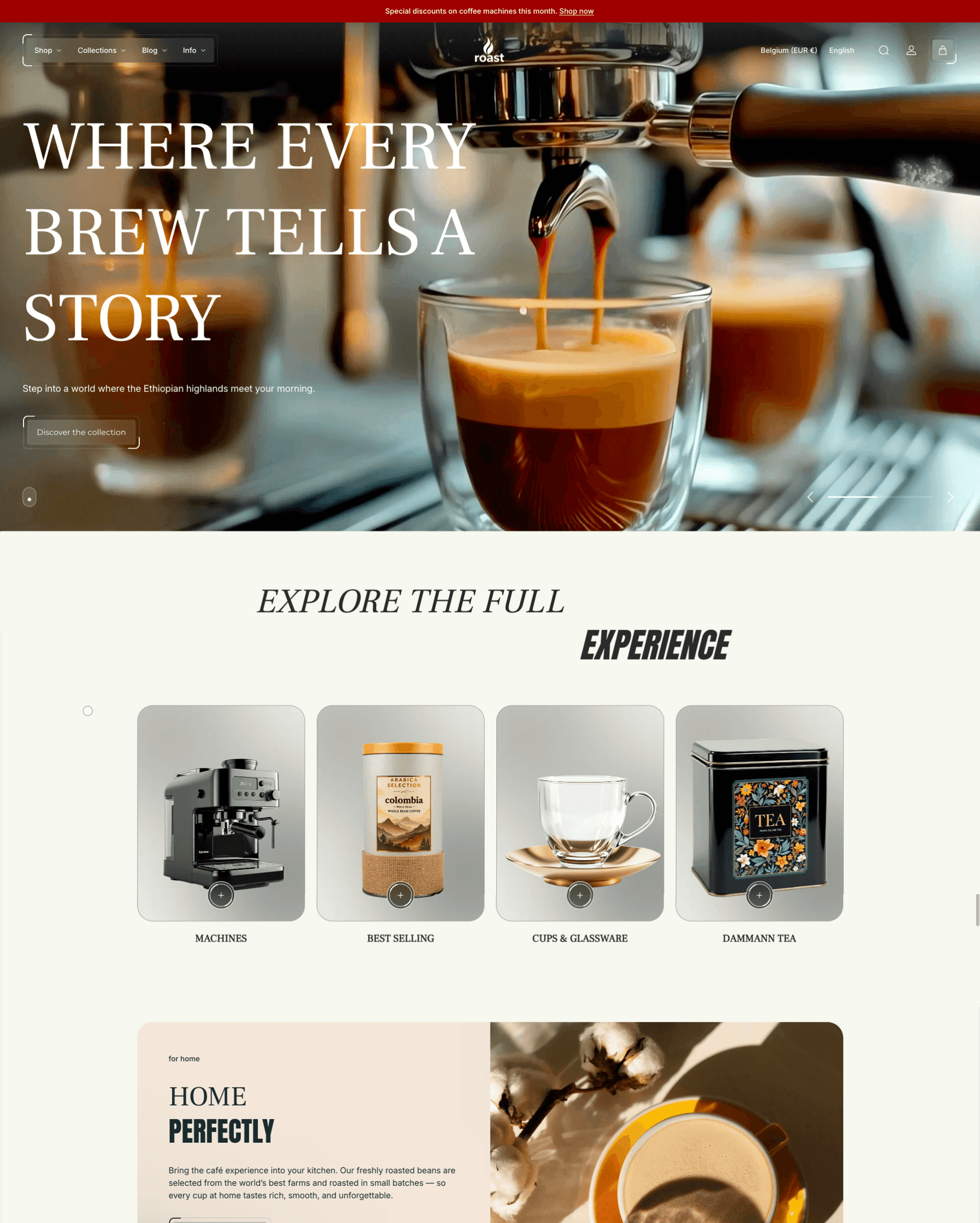 homepage screen