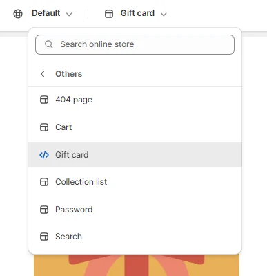 gift card template
