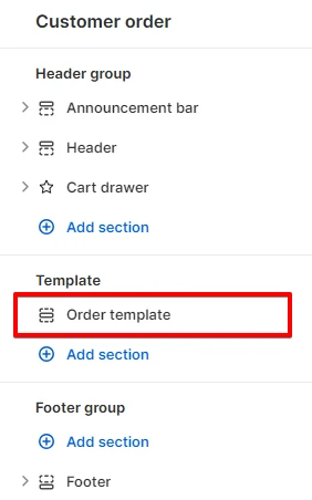 Adding a Section