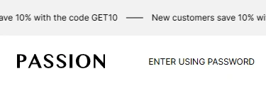 password header mobile