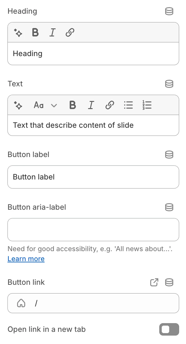 Slideshow youtube video general settings 3