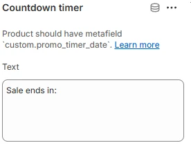 PDP block countdown timer