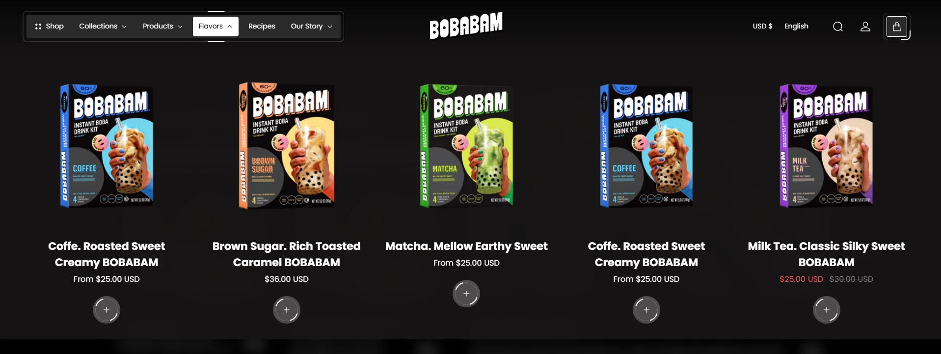 header mega menu media item products