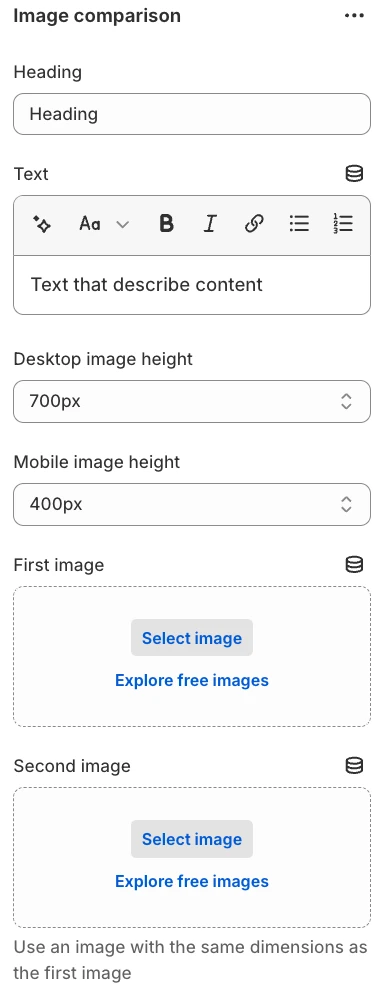 image comparison general