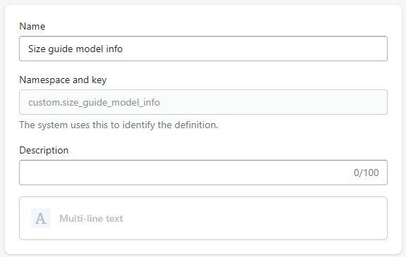 model info