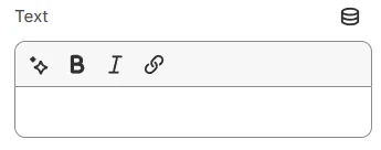 text settings