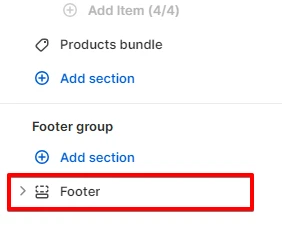 Adding a section