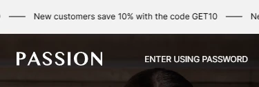 password header transparent mobile