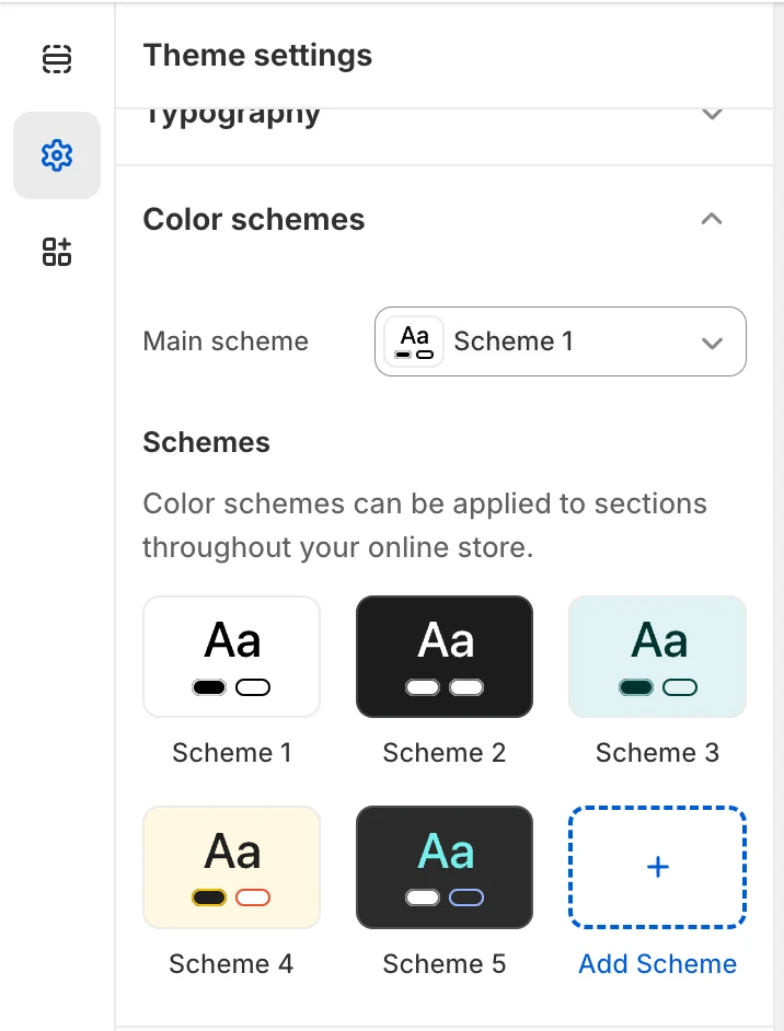 color schemes
