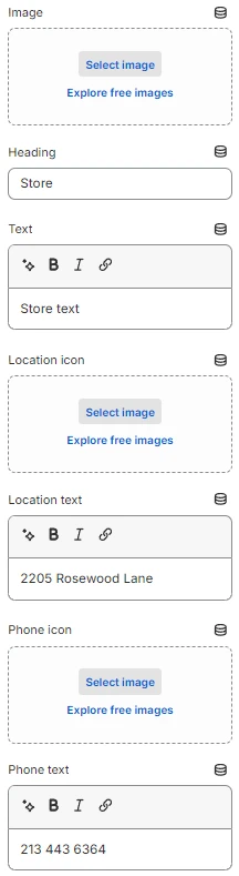 first block settings