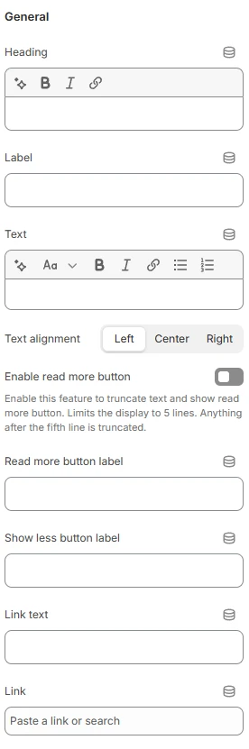 rich text general