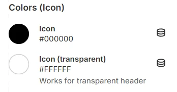 header colors icon